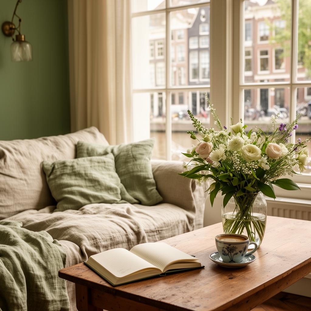 A quiet corner in an Amsterdam canal house